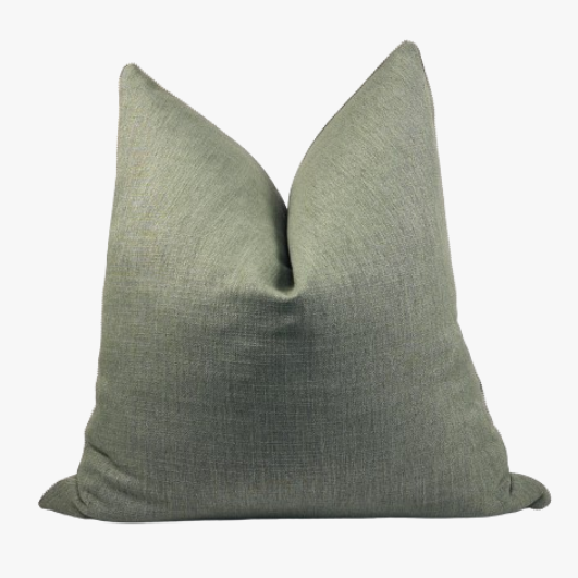 Cushion -Sam Olive Beige&Wh Trim 60x60cm