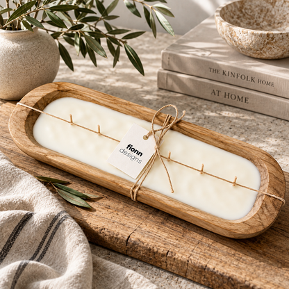 Long Dough Bowl Scented Candle