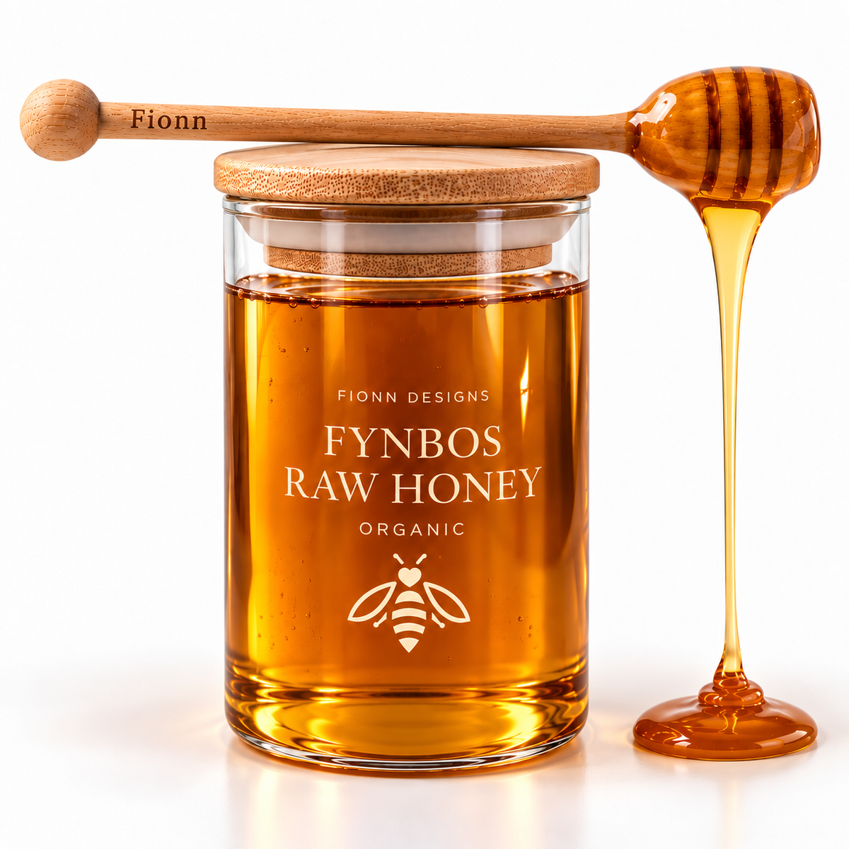 Fynbos Raw Honey + Dipper | 440g