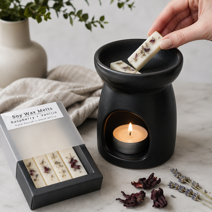 16 | Botanical Wax Melts Fingers-Raspberry + Vanilla
