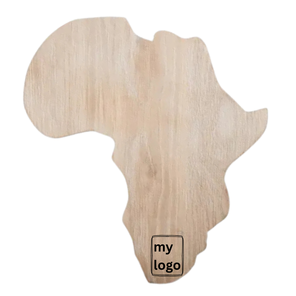 Africa Shape Cheese Board-Personalised