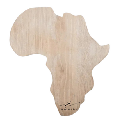Africa Shape Cheese Board-Personalised