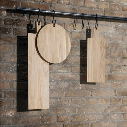 Boho Oak Cutting Board-Solid Black