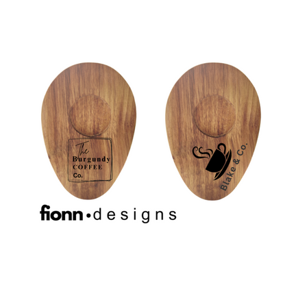 Coffee Wooden Saucers -Set of 2