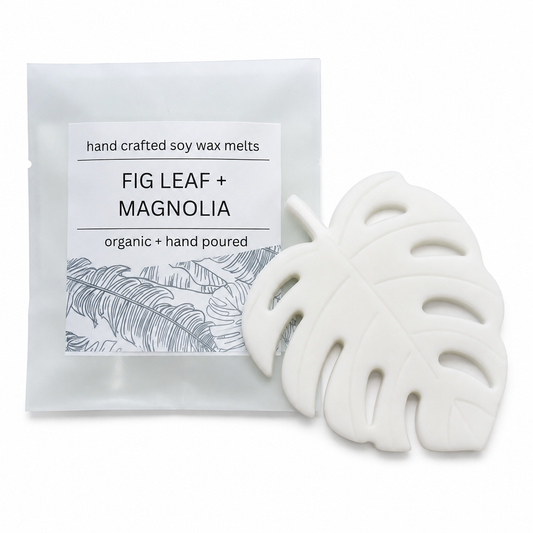 Monstera Leaf Wax Melts - Fig Leaf + Magnolia