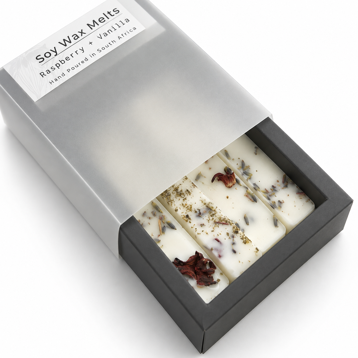 16 | Botanical Wax Melts Fingers-Raspberry + Vanilla