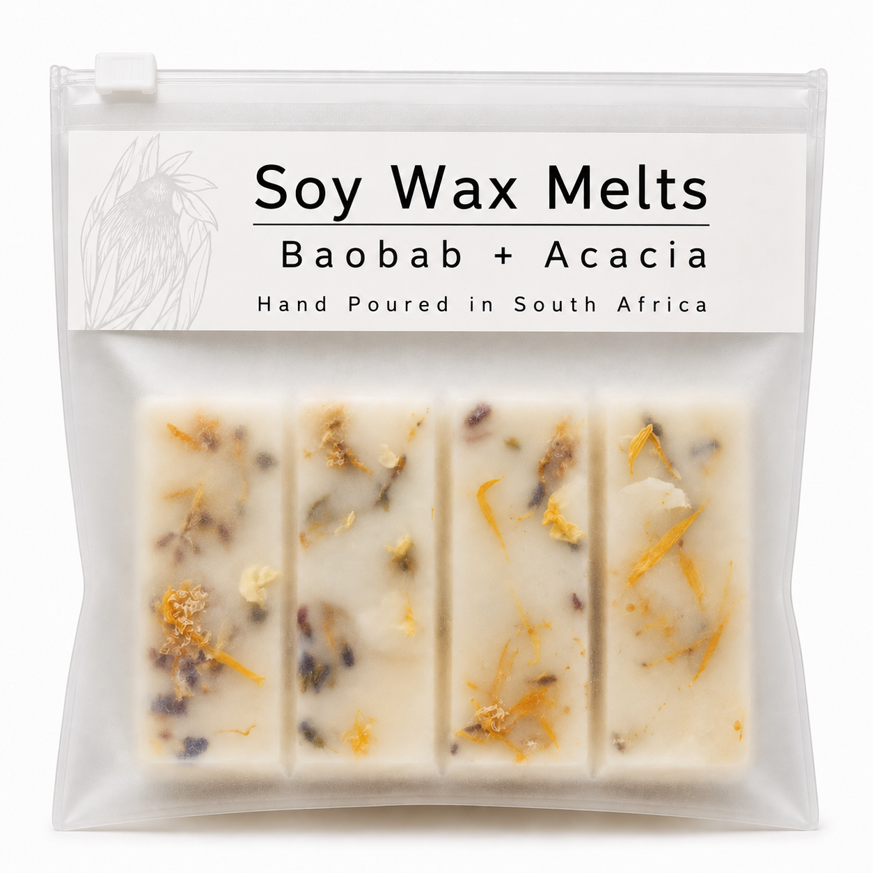 Botanical Wax Melt Fingers -Baobab + Acacia