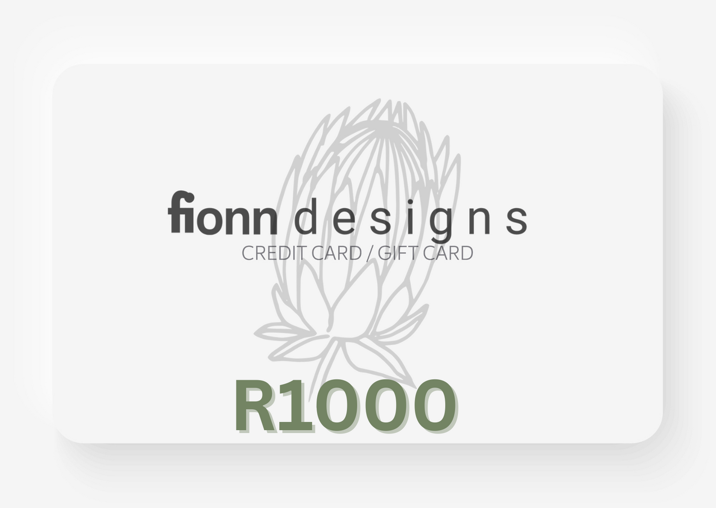 Fionn Designs e-Gift Card