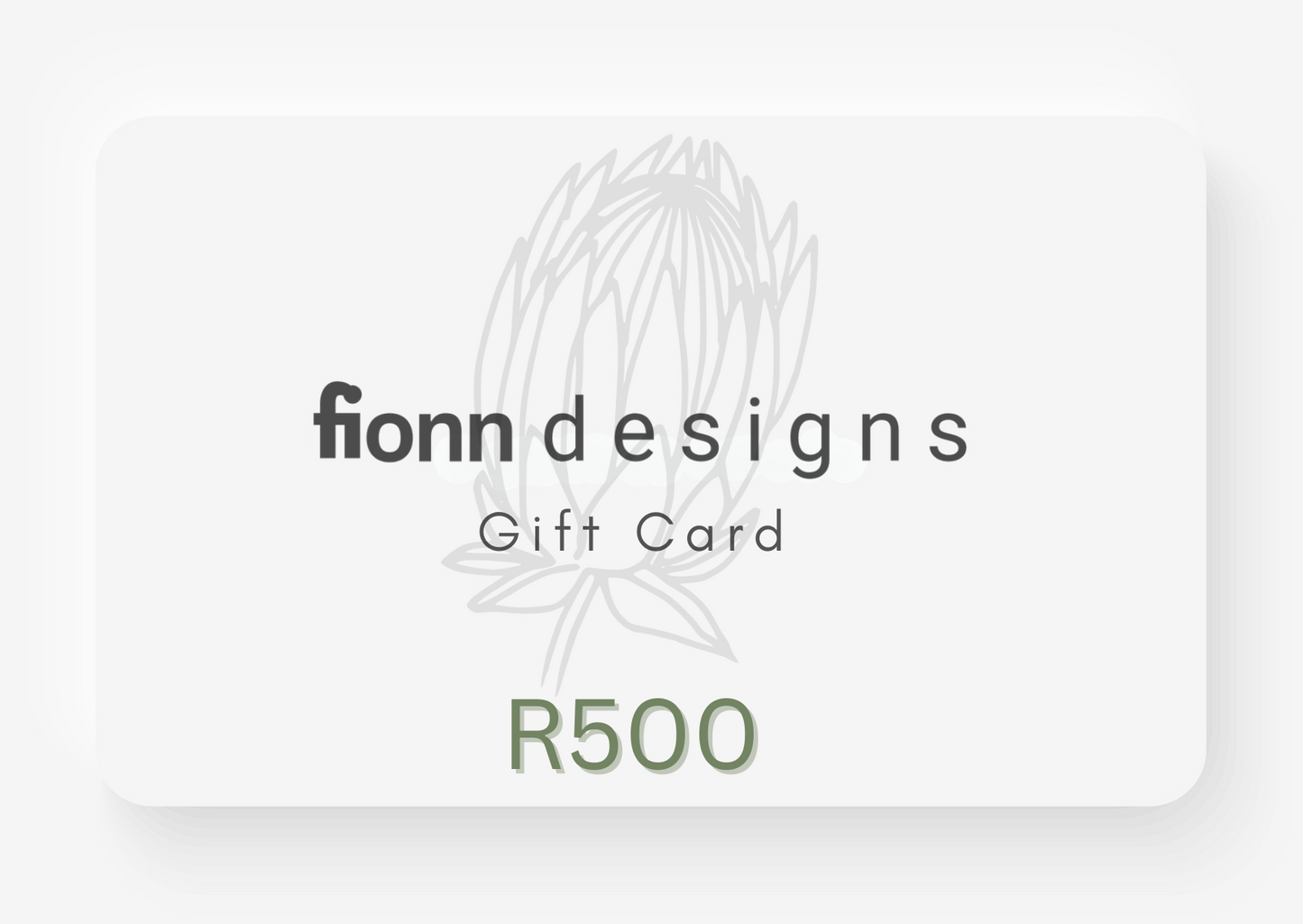 Fionn Designs e-Gift Card
