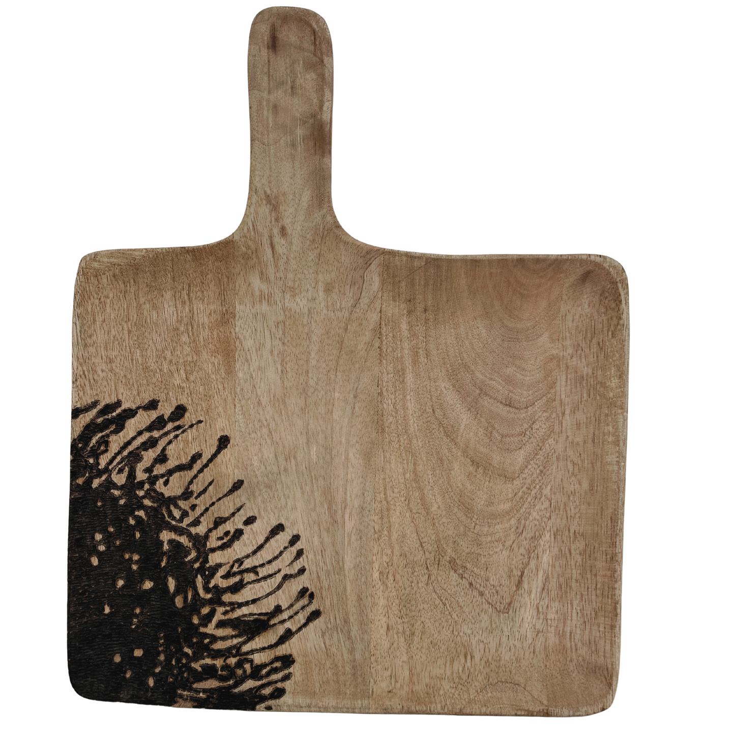 Koyna Wooden Tray with Enamel Bowls-Protea 1