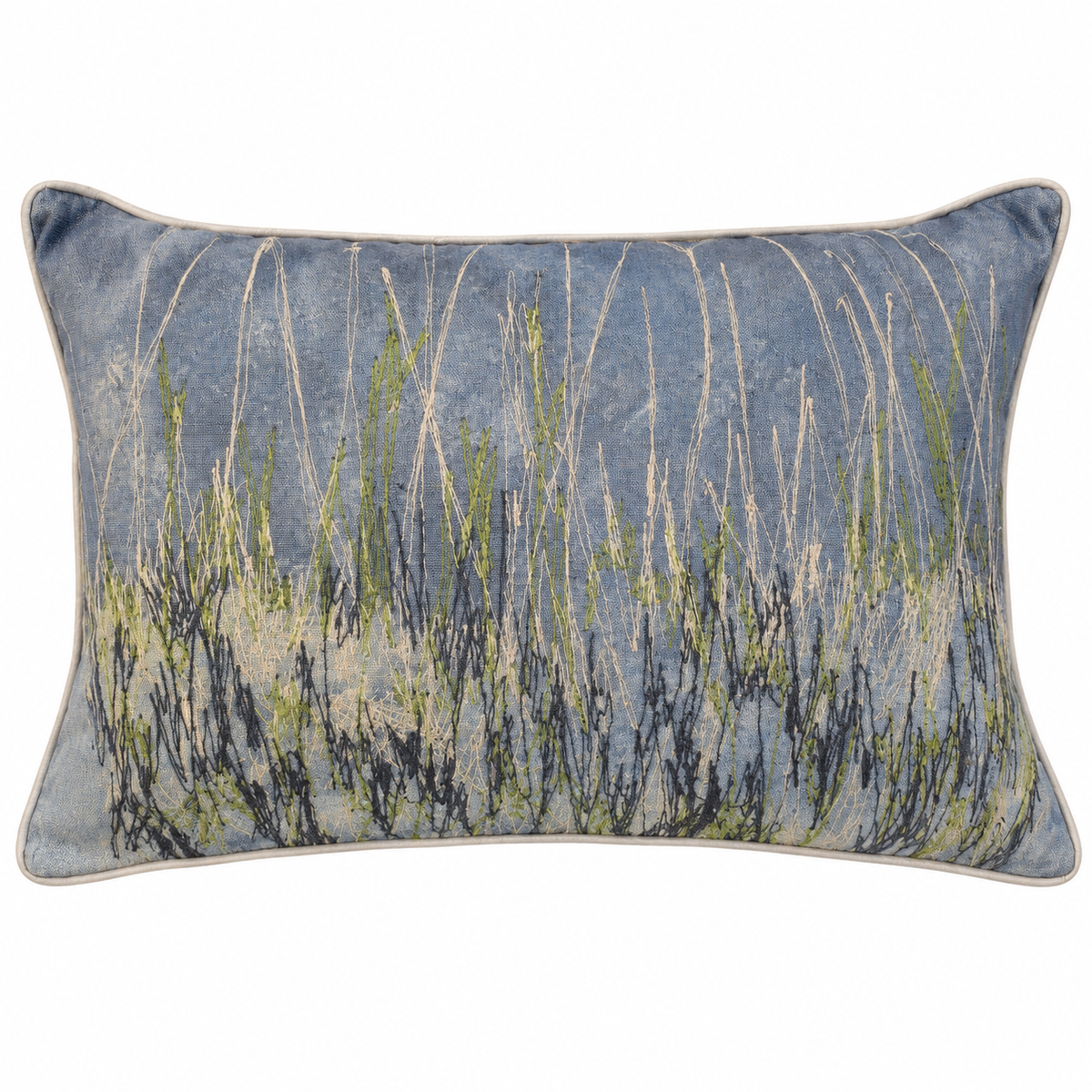 Green Shoot botanical cushion cover available from Fionn Designs