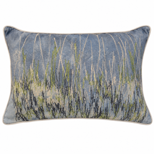 Green Shoot botanical cushion cover available from Fionn Designs