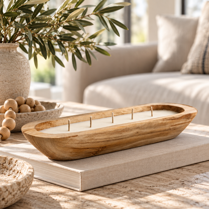 Long Dough Bowl Scented Candle