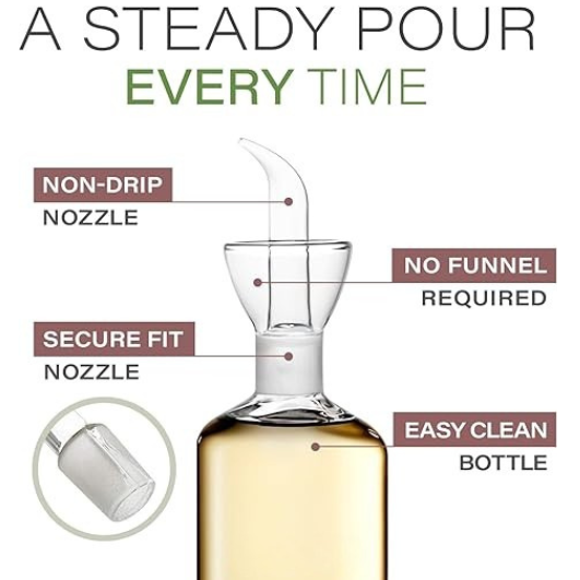 500ml Olive Oil Dispenser-Glass Spout