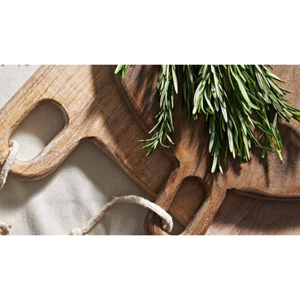 Kabini Wooden Cutting/ Serving Board -Leaf Spray